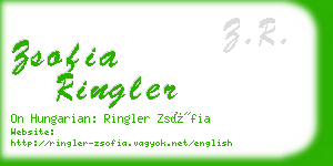 zsofia ringler business card